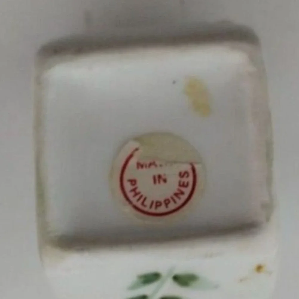 Floral Napkin Rings Set of 6 White Porcelain Table‎ Decor Dinner Party